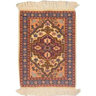 One Of The Kind Persian Ardabil Rug 1'9" x 1'3"